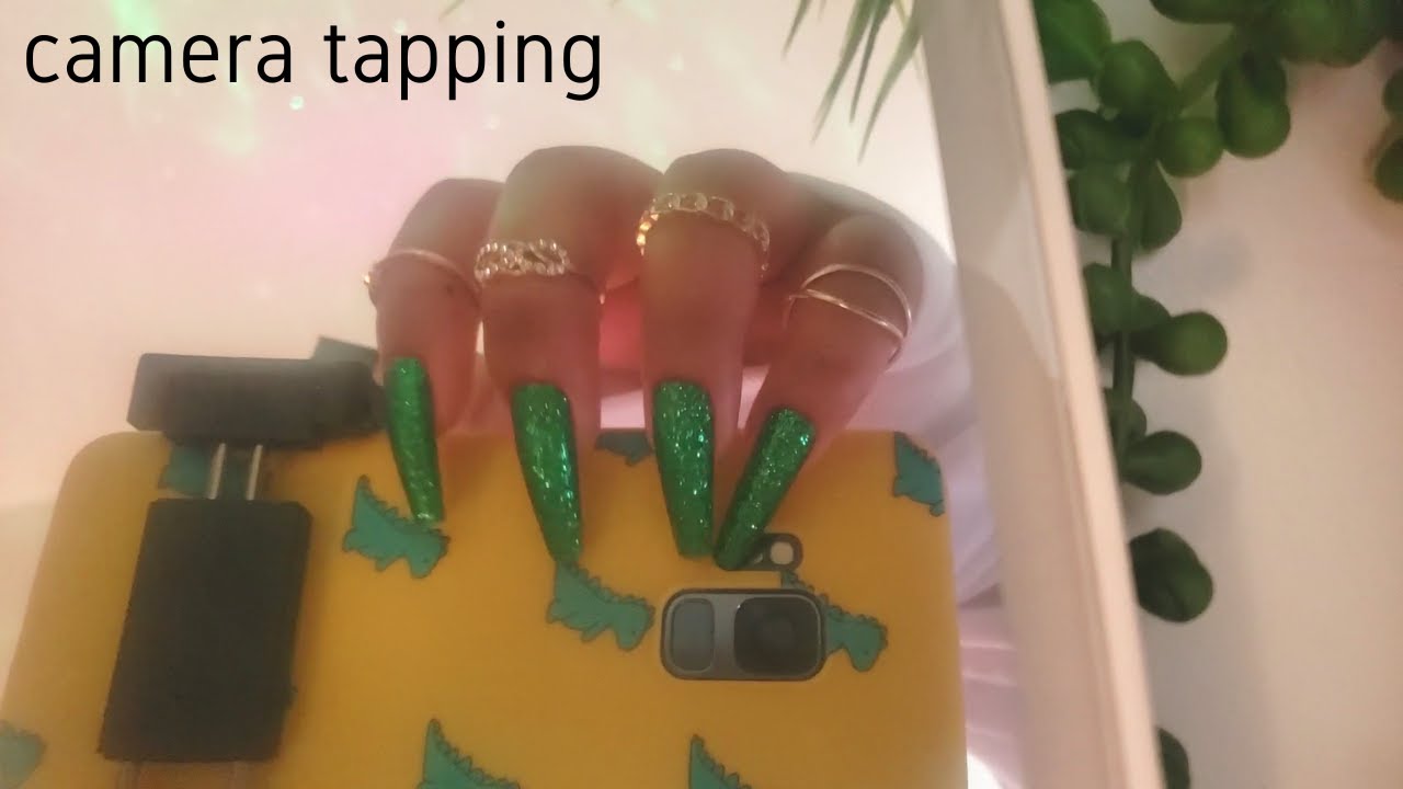 ASMR Lo-Fi Camera Tapping / Phone Tapping, Mirror Tapping with Long Nails - No Talking