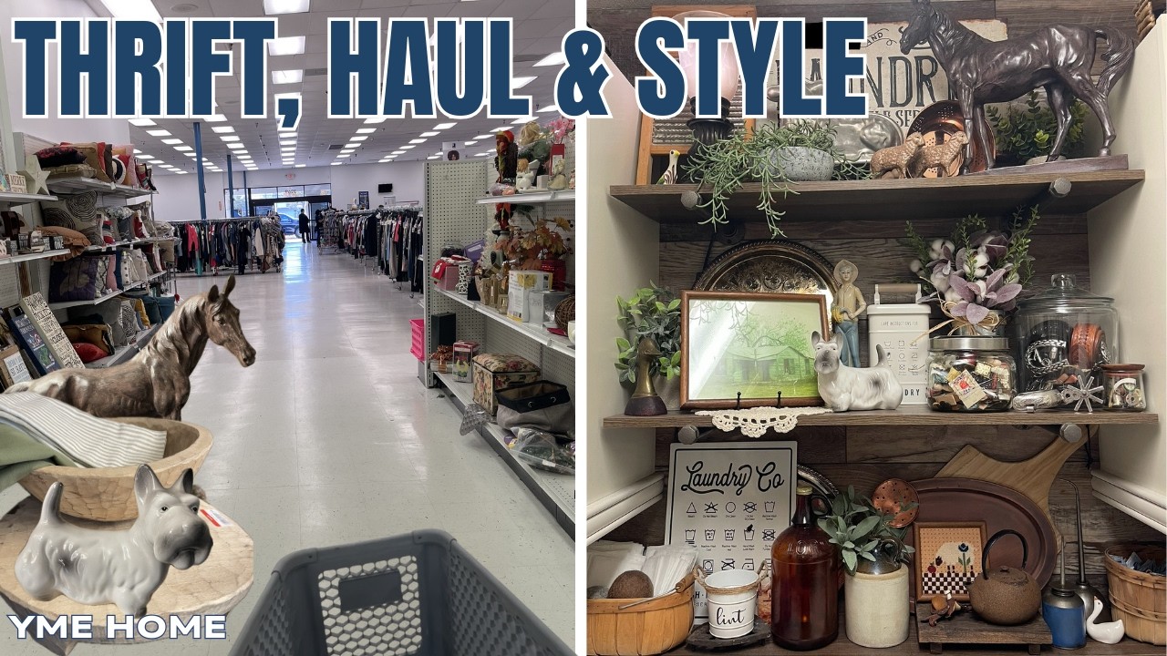 *Новинка* THRIFT WITH ME в GOODWILL: нейтральные и деревенские стили для дома / Покупки в секонд-...