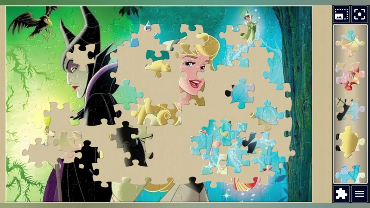 Sleeping Beauty's Enchanted Duel:Aurora vs.Maleficent👑🧛‍♀️🔮🌈✨️🪄//Jigsaw puzzles journey🧩//puzzlesArt