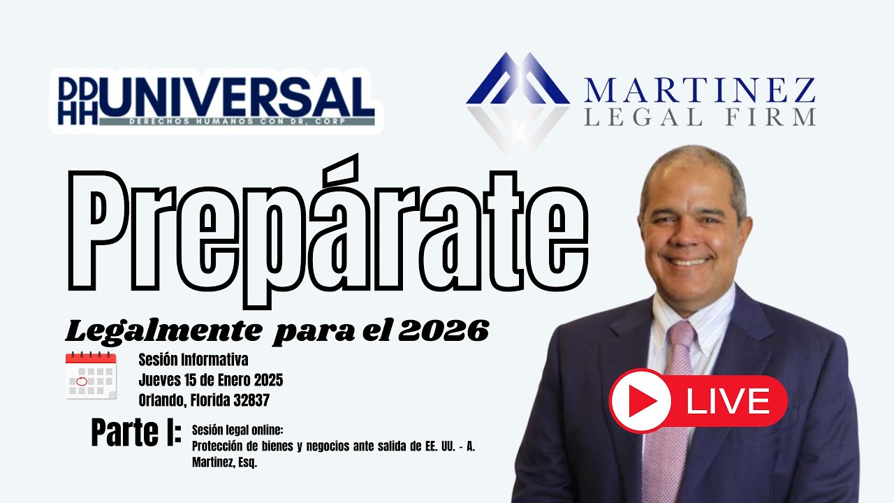 Parte I:  Protección de bienes y negocios ante salida de EE. UU. – A. Martinez, Esq.