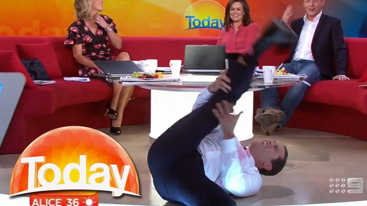 Karl 'pulls a hammy' while showing off