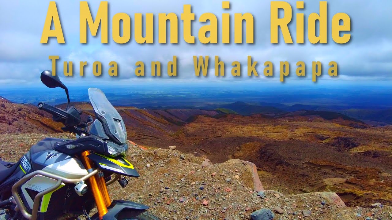 Ruapehu mountain motorbike ride - Turoa and Whakapapa