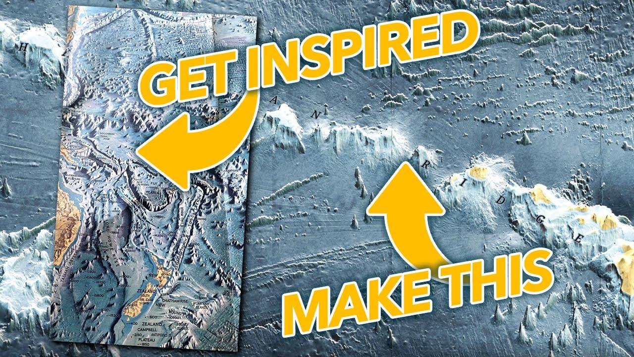 Make a Seafloor Map like Marie Tharp and Heinrich Berann