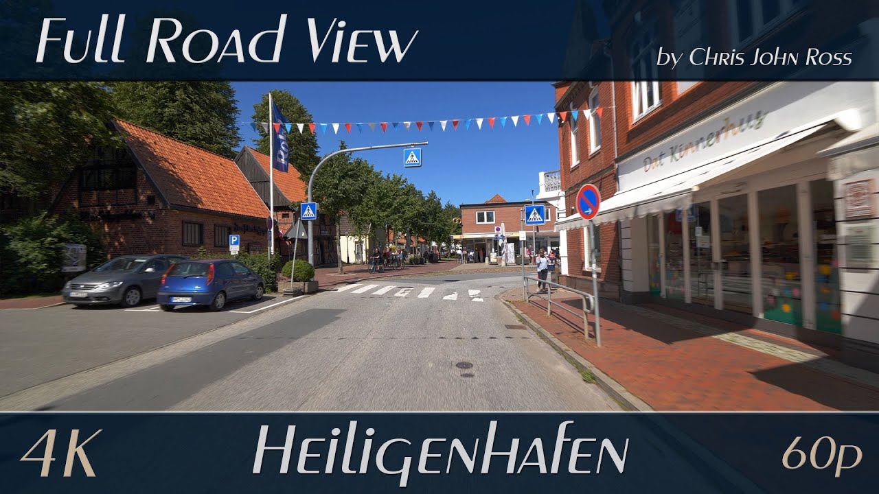 Heiligenhafen, Germany: Sundweg, Hafenstraße, Kiekut, Am Strande, Eichholzweg - 4K (2160p/60p) UHD