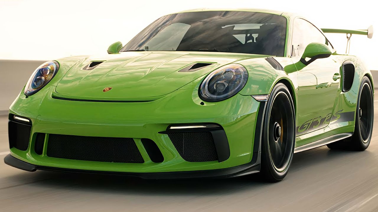 1 Hour | Porsche 911 GT3RS 991.2 Lizard Green | 4K Background