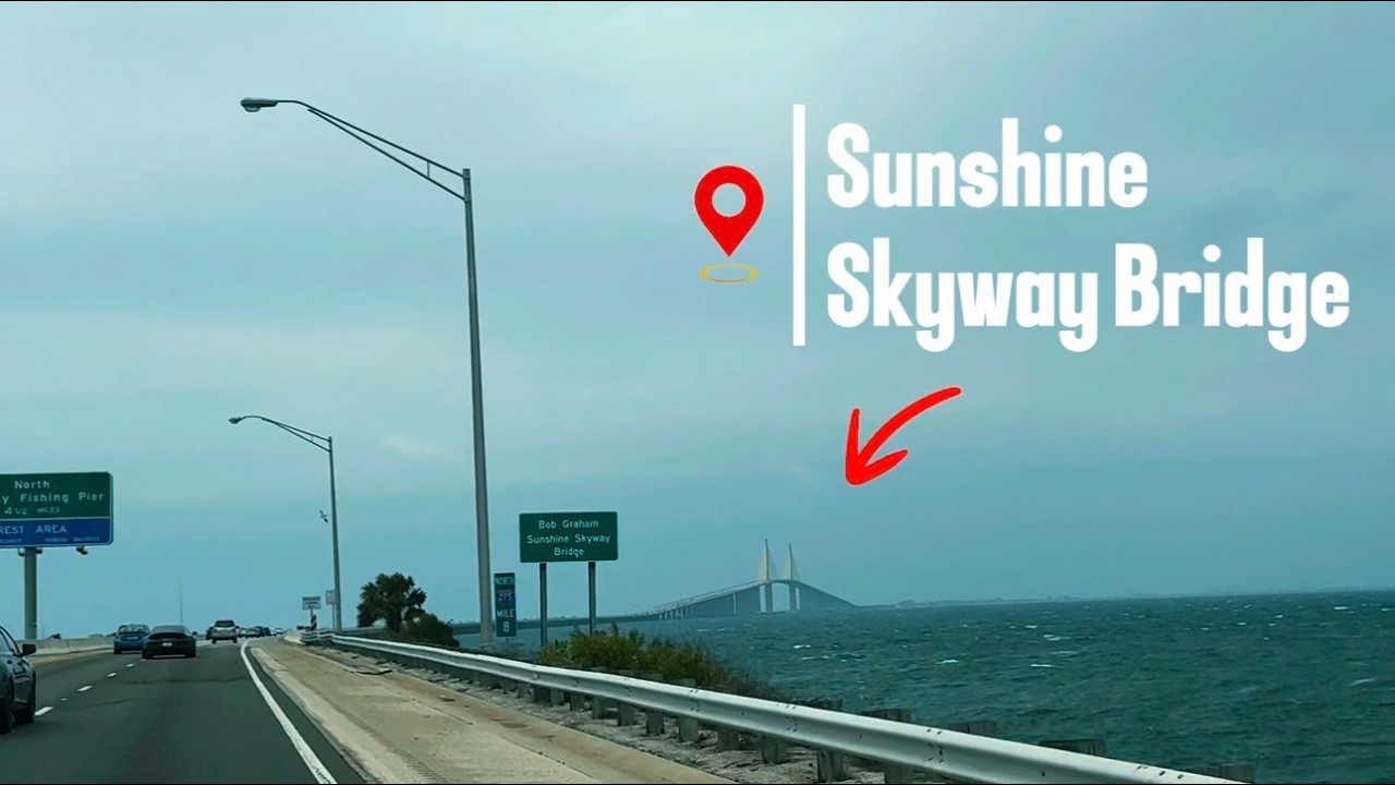 Sunshine Skyway Bridge/ Scenic Drive- Tallest Bridge in Tampa Bay 