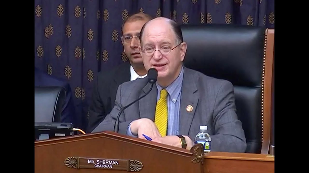 Congressman Sherman Talks U.S. Interests in South Asia