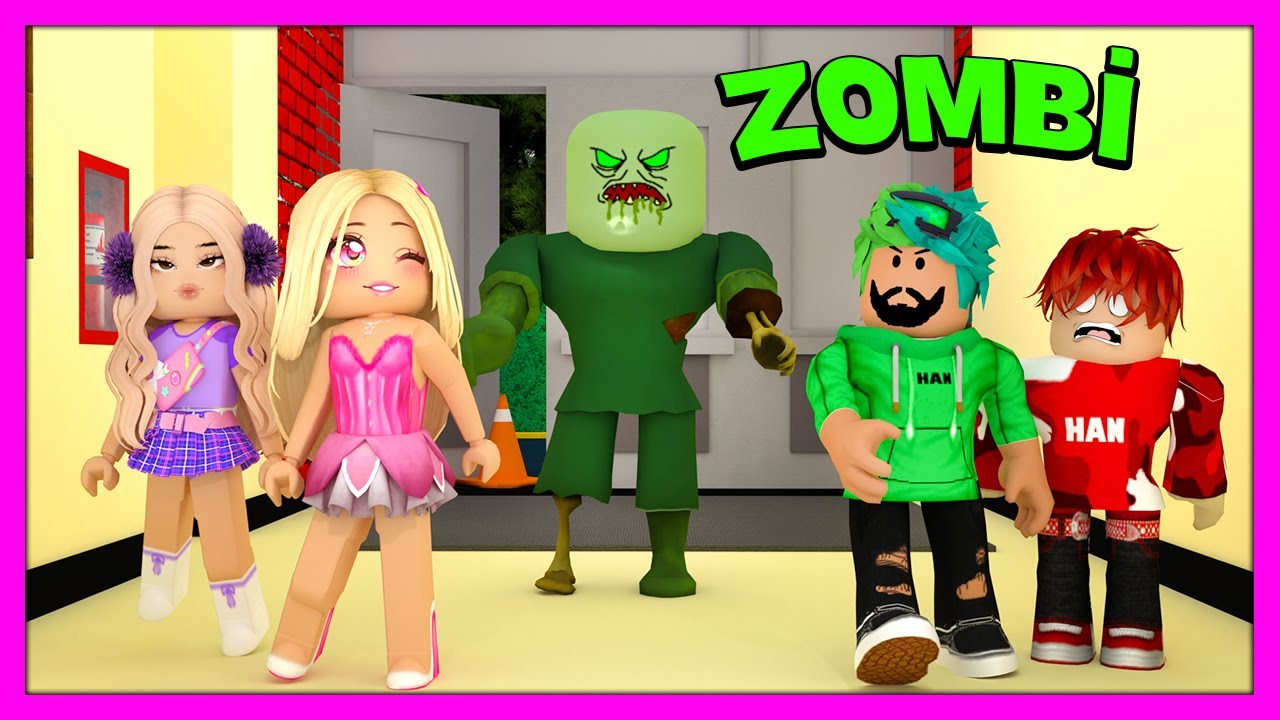 😱 KARNE GÜNÜ ZOMBİLER OKULUMUZA GELDİ 🧟 KÜBRA NİSA HAN KANAL ROBLOX Field Trip Z