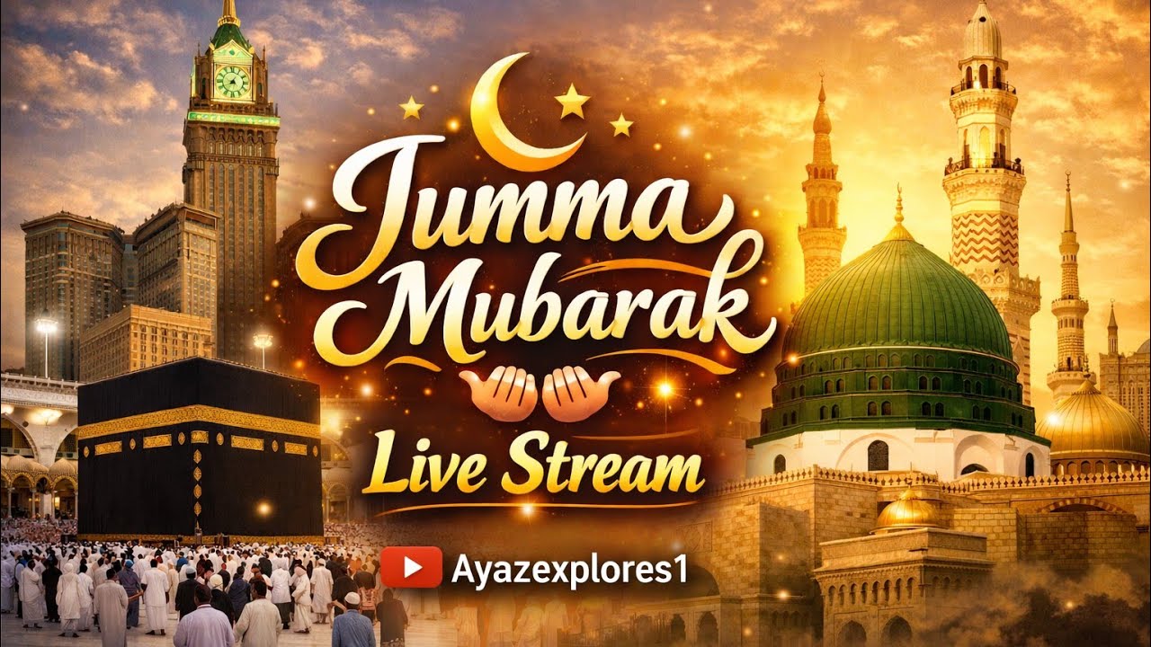 Ayaz Explores is live!juma Mubarak to all my yr family👨👦👧👩👴👵 ❤