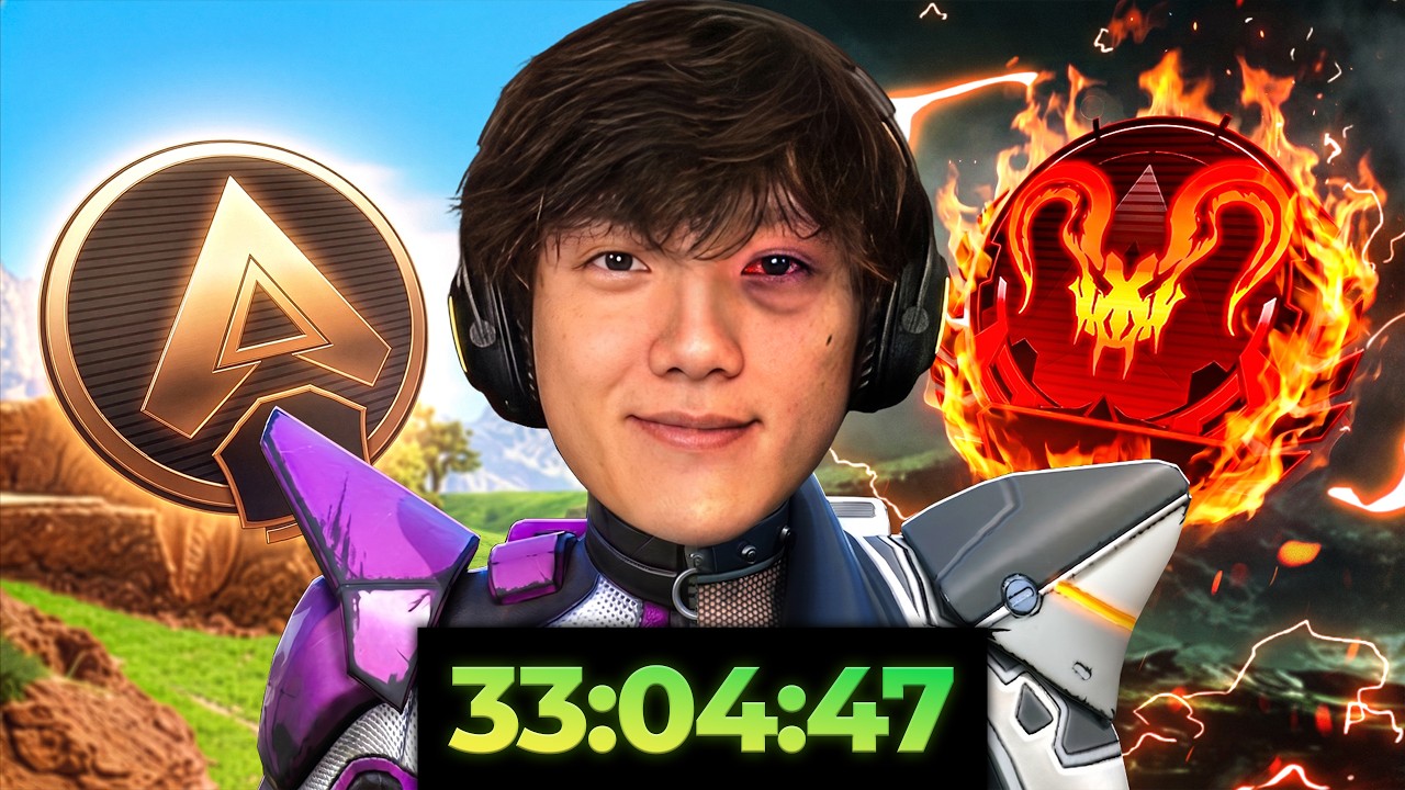 APEX FOR 33 HOURS: The Movie | Rookie to Pred w/ TheBurntPeanut | Apex Legends