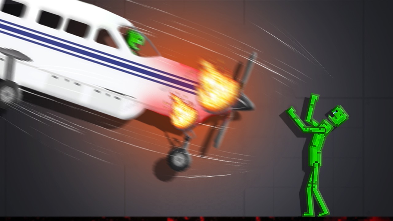 Melon Sandbox Realistic Plane Crashes...