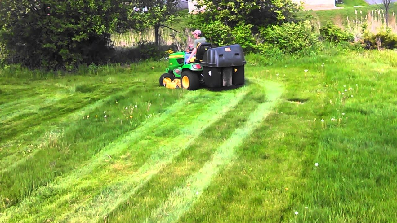 New X730 mowing hill