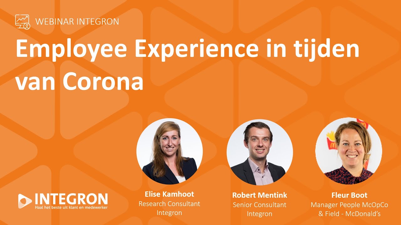 Impact van Corona op de Employee Experience in Nederland én de EX bij McDonald's - Webinar Integron