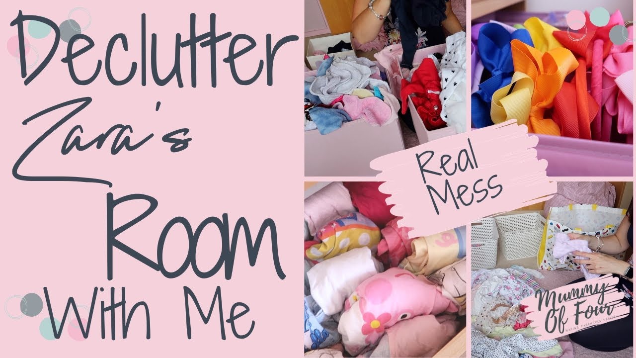 DECLUTTER WITH ME UK | KONMARI KIDS CLOTHES | DECLUTTERING MY DAUGHTERS ROOM
