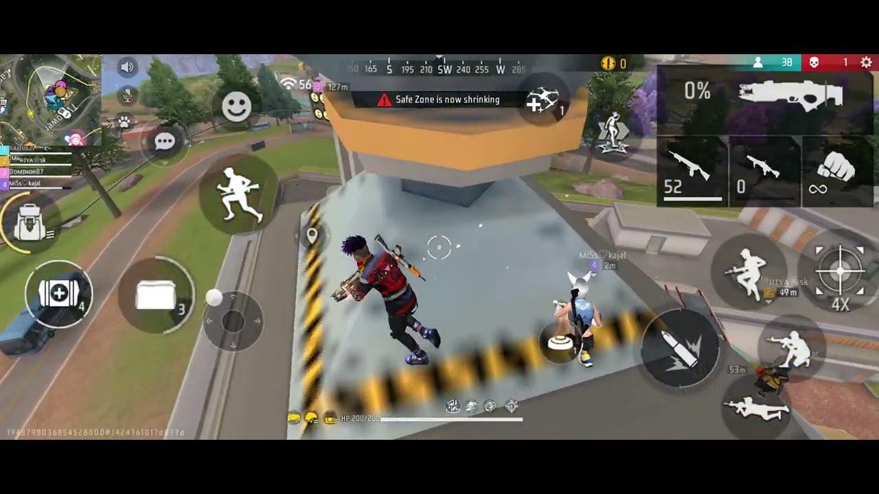Free Fire Max 💪 Bast Gameplay BR Ranked Squad Mach ⚡New Solara Map Bast Skill 🦸