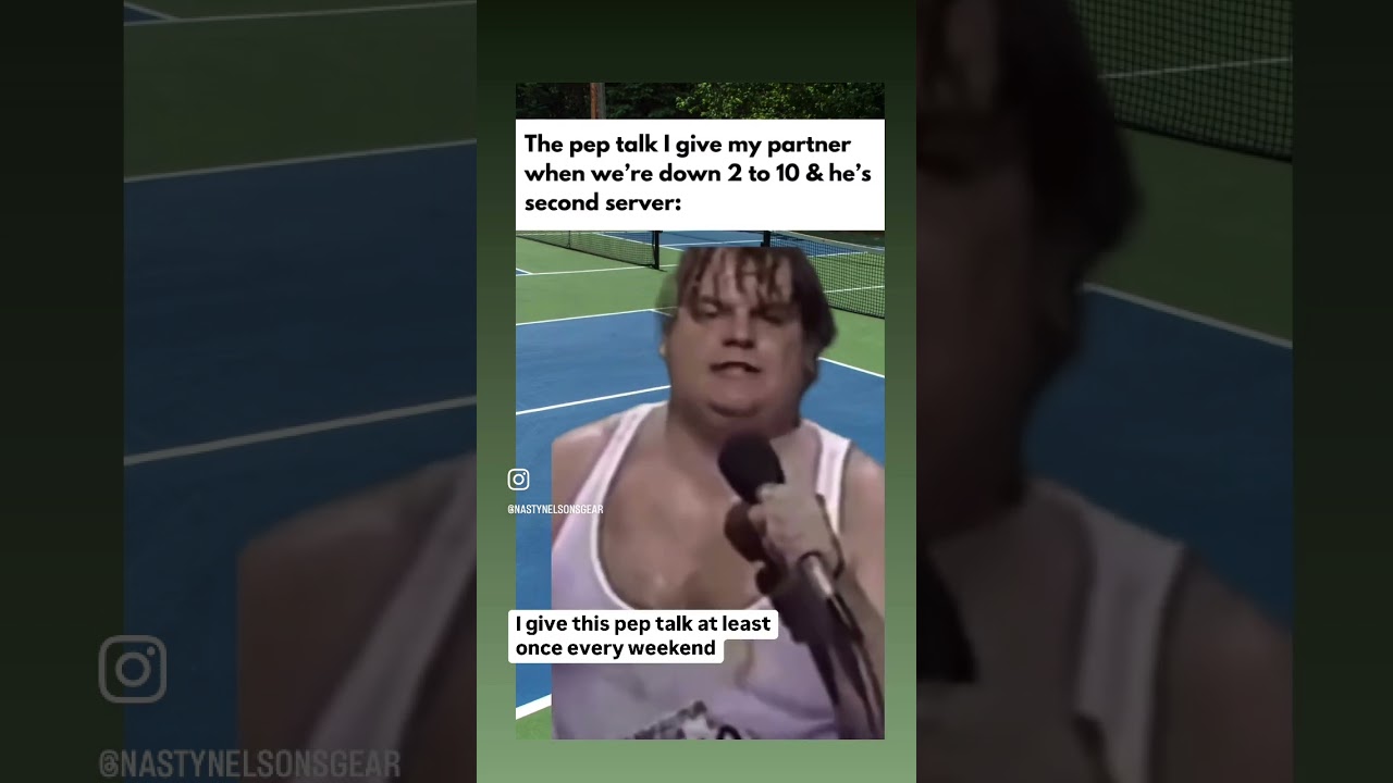 Pickleball pep talk courtesy of Chris Farley #shorts #pickleball