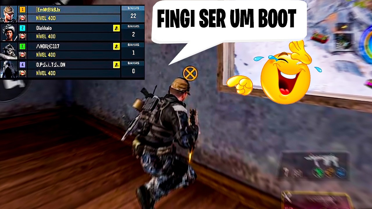 [ALEATÓRIOS 65] FINGI SER BOOT E NO FINAL DELETEI TODO MUNDO 🤣🤣 COD: MOBILE BATTLE ROYALE