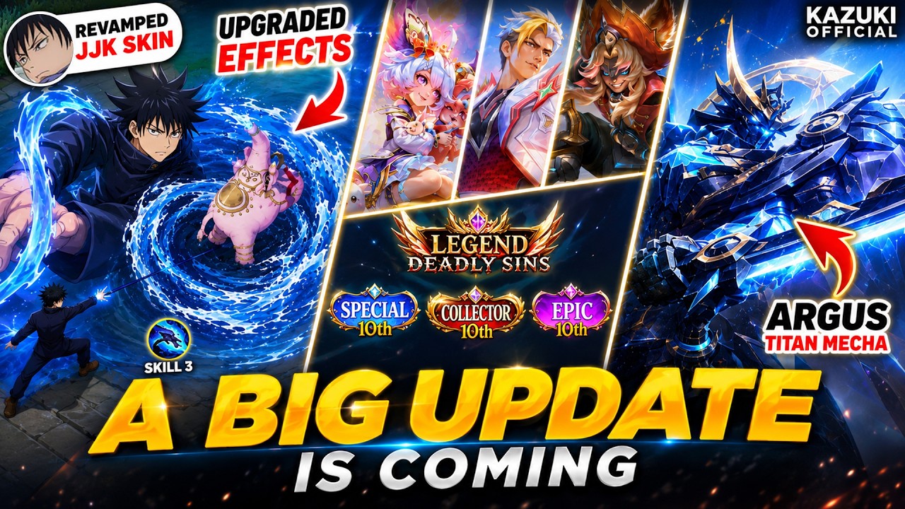 BIG UPDATE: 3 NEW SKINS + JJK REVAMP | NEW KAGURA LEGEND TAG + FREE COLLECTOR & MANY MORE