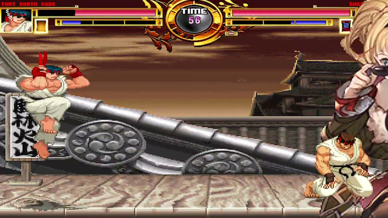 NICK54222 MUGEN: That Shoto Dude VS Shotoclown