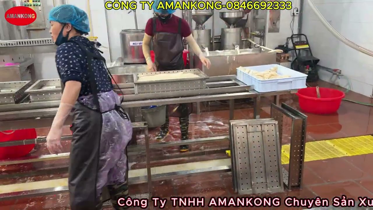Quy trình sản xuất đậu phụ công nghiệp | Công ty TNHH SX & TMCN AMANKONG