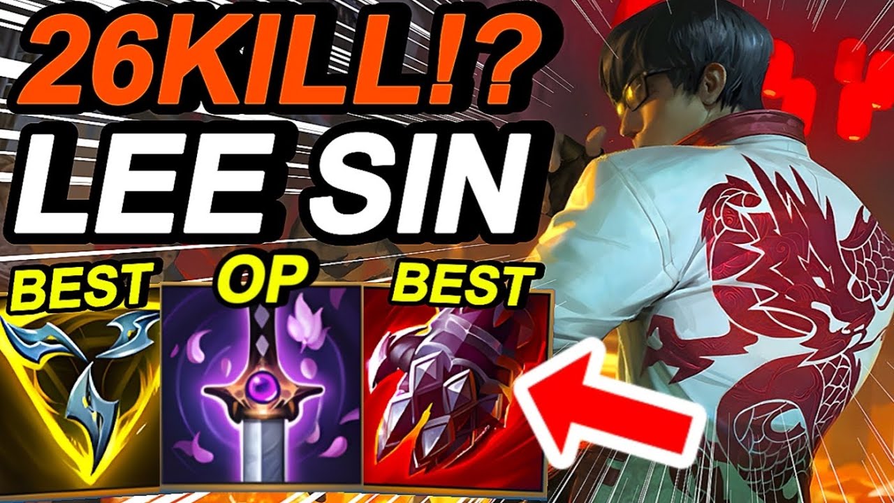 Wild Rift China Lee Sin Jungle - Challenger Leesin Gameplay - OP Build Runes - Dragon Fist Skin