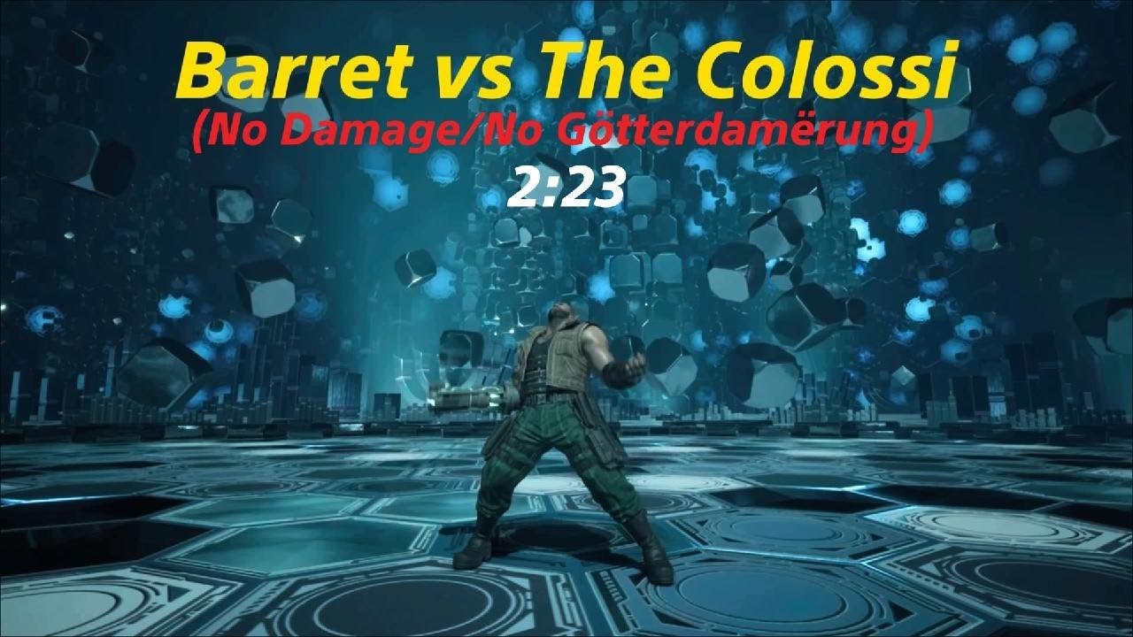 FFVII Rebirth - Legendary Bout: Barret vs The Colossi (No Damage/No Götterdamërung)
