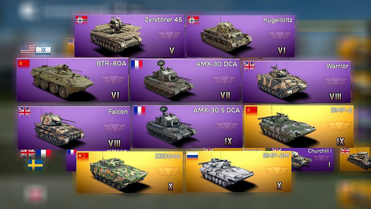 All 30mm in War Thunder Mobile