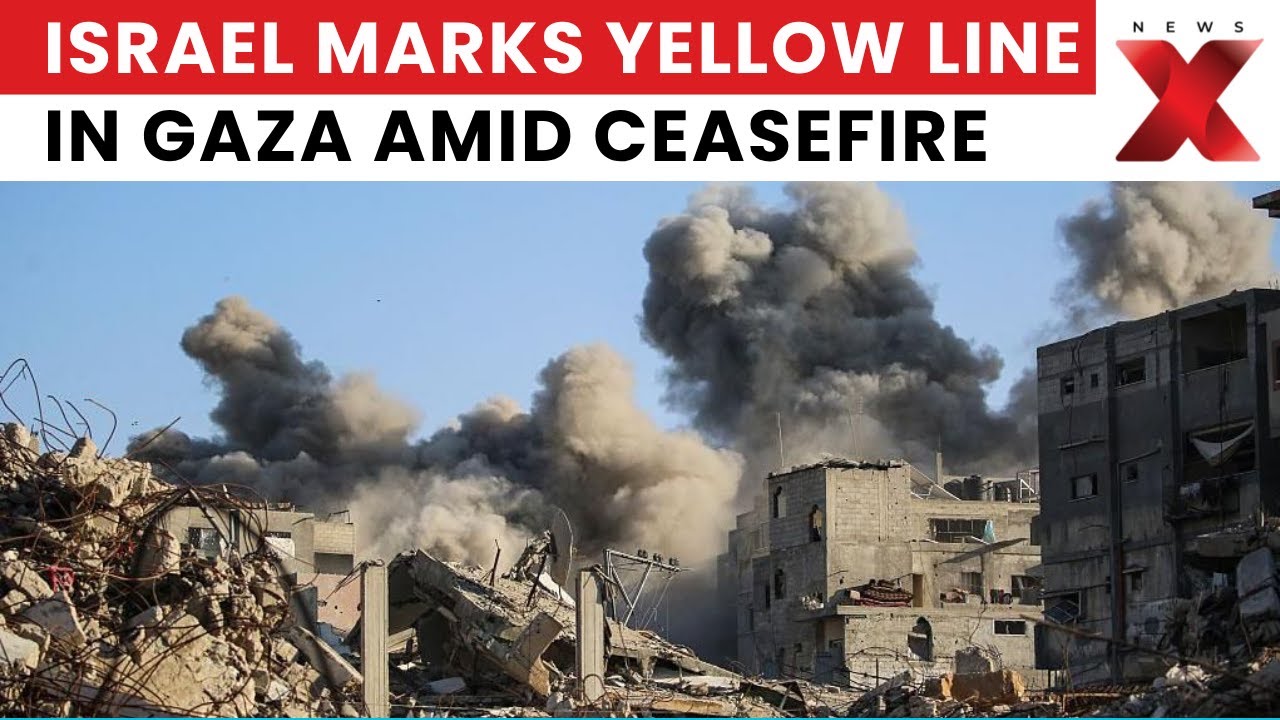 Israel-Gaza Ceasefire Update | Israel Marks Yellow Line in Gaza Amid Ceasefire | NewsX