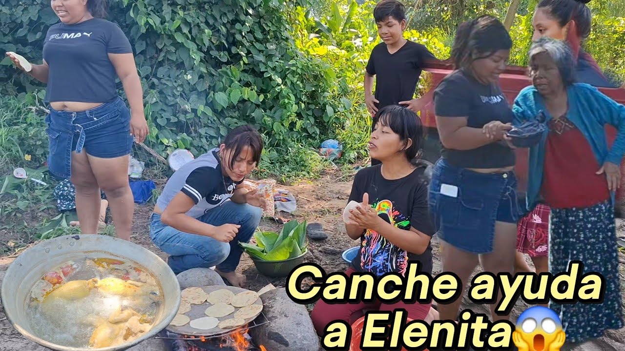 😊Elenita y Canche Tortean Deliciosa Tortilla Juntas😱Doña Natalia Feliz Ver toda la Familia Juntas