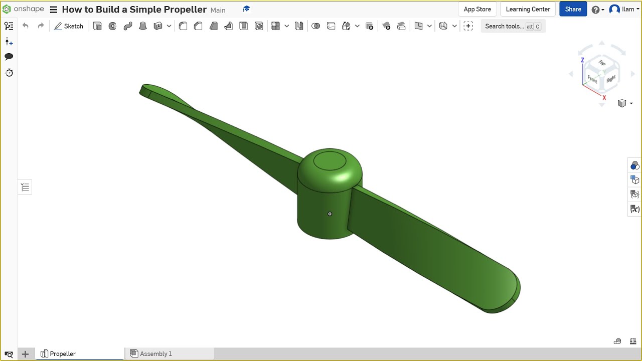 Создайте простой пропеллер в Onshape! | Wild Kinetics