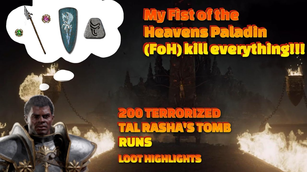I Ran Terrorized Tal Rasha's Tomb 200 Times with my Fist of the Heavens Paladin Diablo2:Resurrected