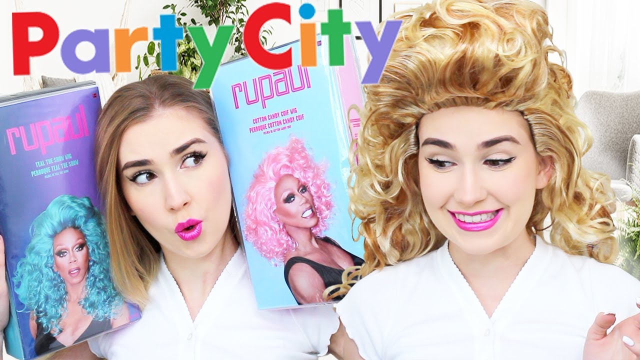 Trying Rupaul's Wig Collection From Party City !! OH MY