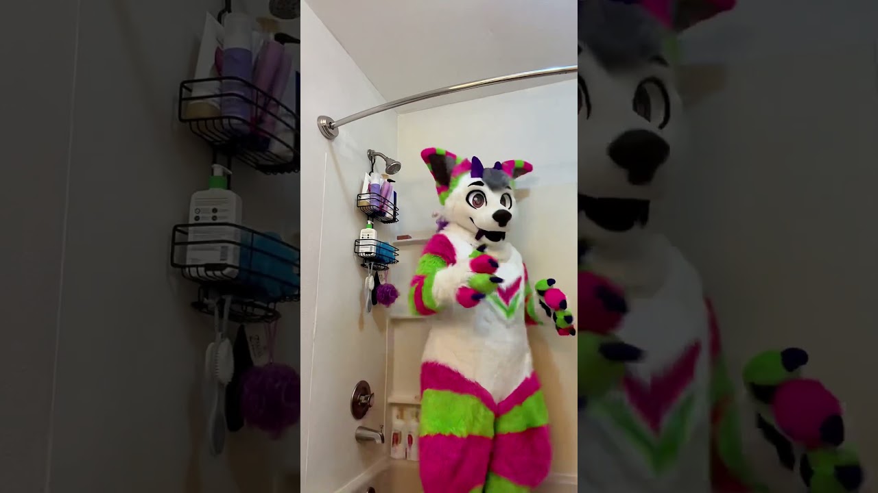 Remember to always wash your fursuits guys! :D #furry #fursuit #fullsuit