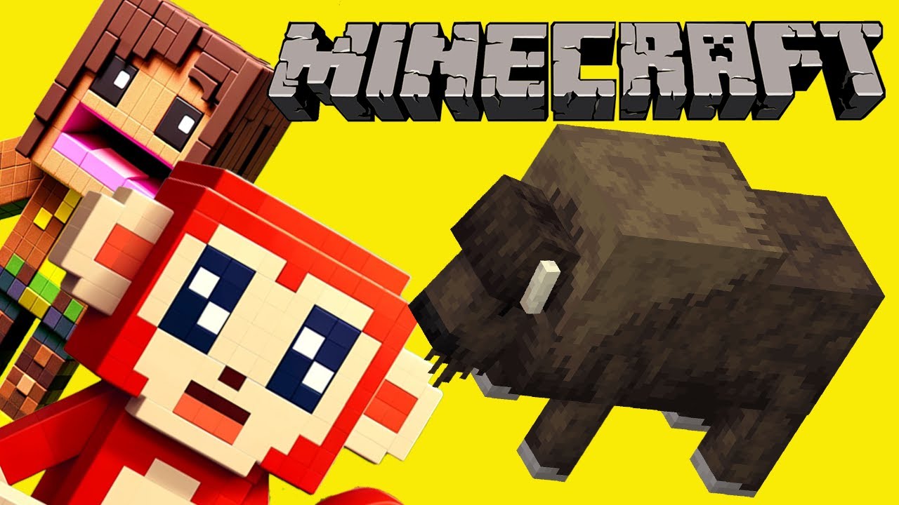 El Mono Sílabo en LA GRAN CACERIA en MINECRAFT  junto a Nícola Cavernícola
