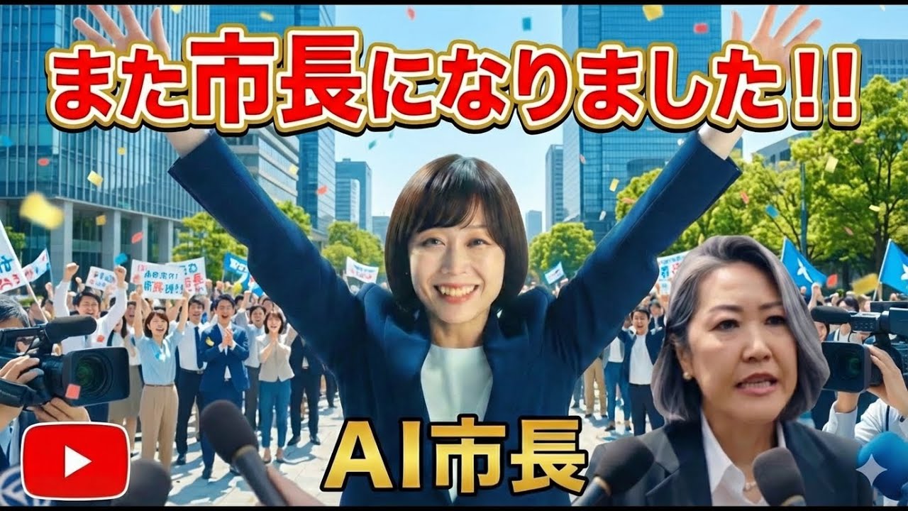 【AI市長】再当選おめでとう！！！！！