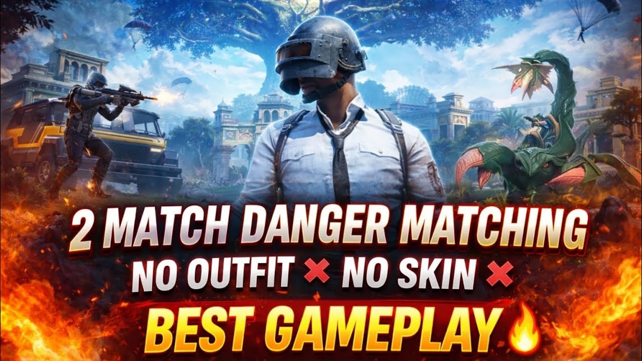 Pubg mobile 2 Tdm match 1v3 😈 danger matching no outfitx no skinx best game play 