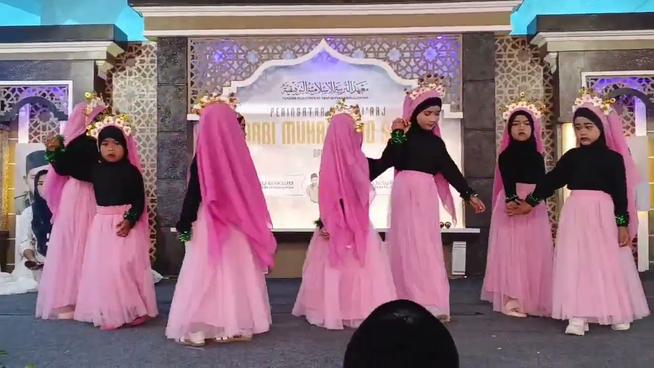 Tari kreasi lagu busyrolana TK At-taufiqiyyah dlm memperingati isra mi'raj nabi Muhammad Saw 2026