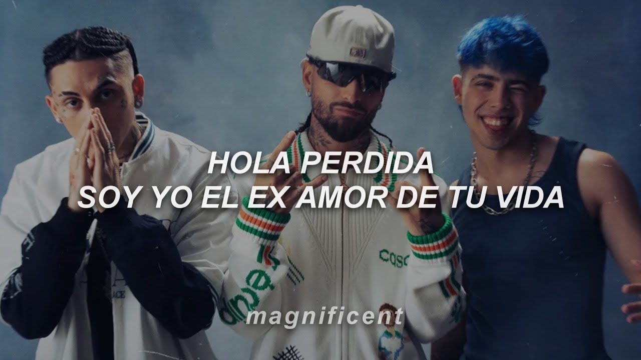Luck Ra, Maluma, Khea - HOLA PERDIDA REMIX (Letra)