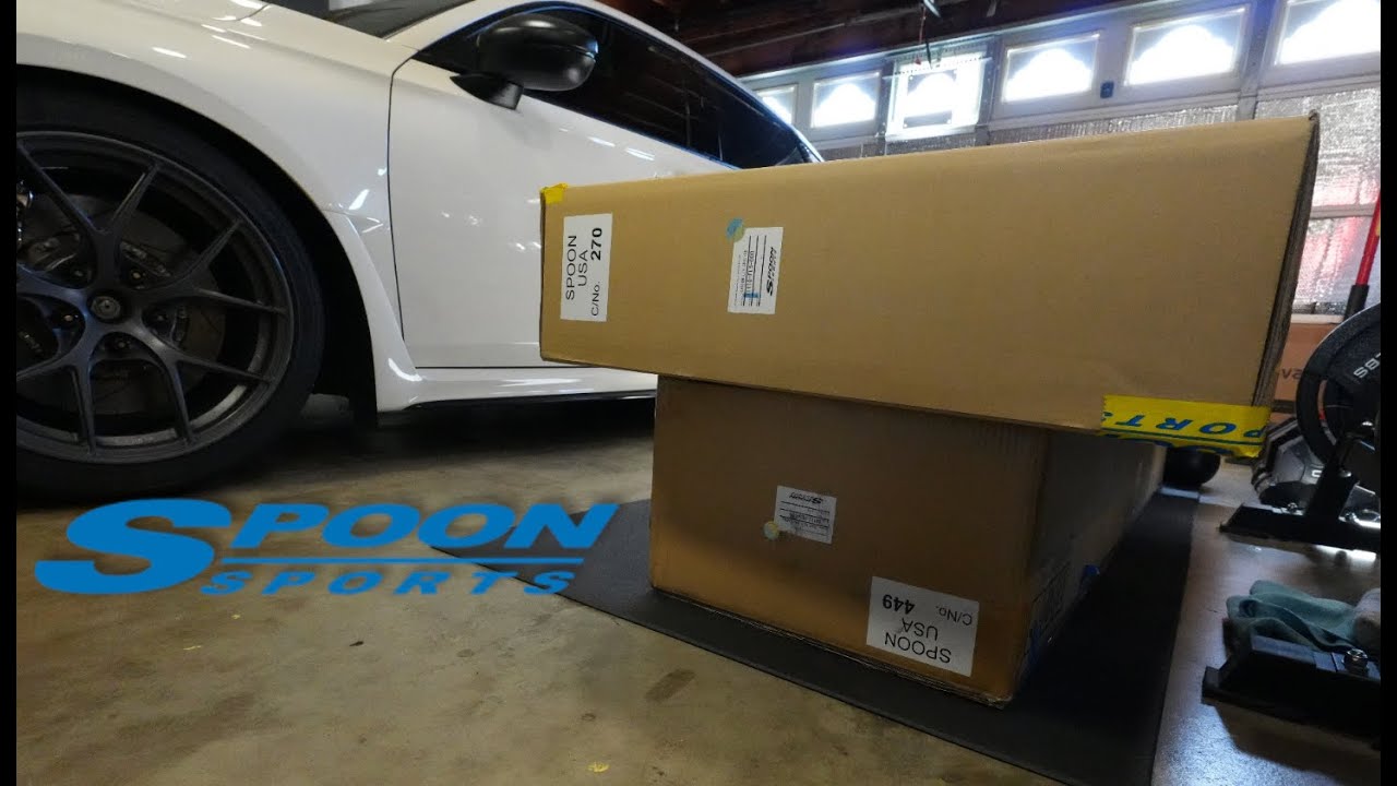 Распаковка крыла FL5 Type R Spoon Sports Crane Neck и карбоновой кромки 🔥 2 года ожидания закончи...