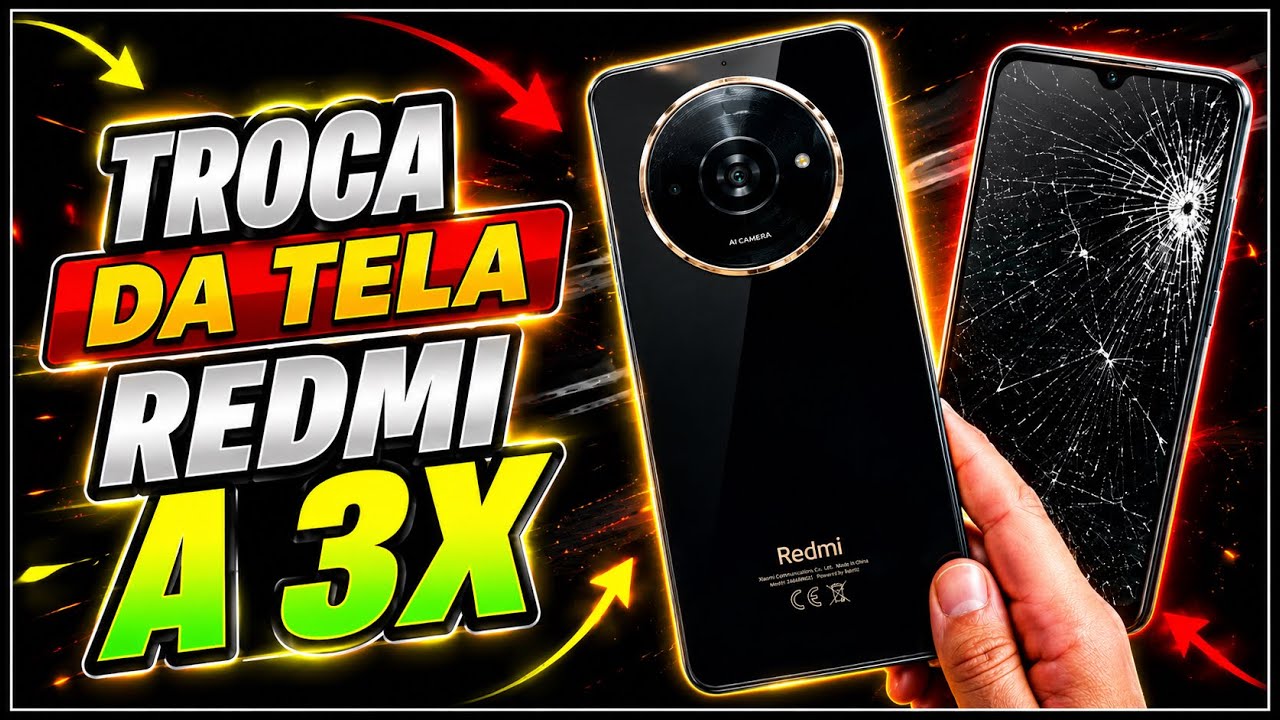 Como Trocar Tela Frontal do Redmi A 3X  👈