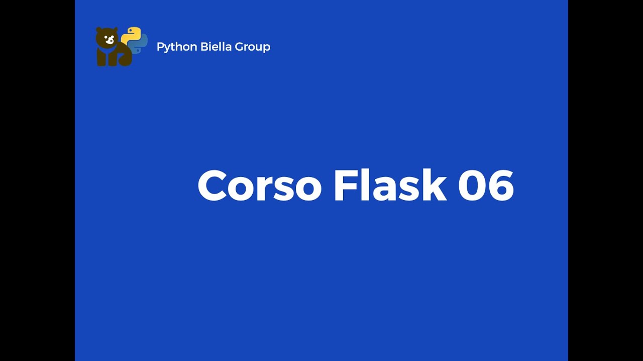 Flask - 06 Blueprints, refactoring e test automatici