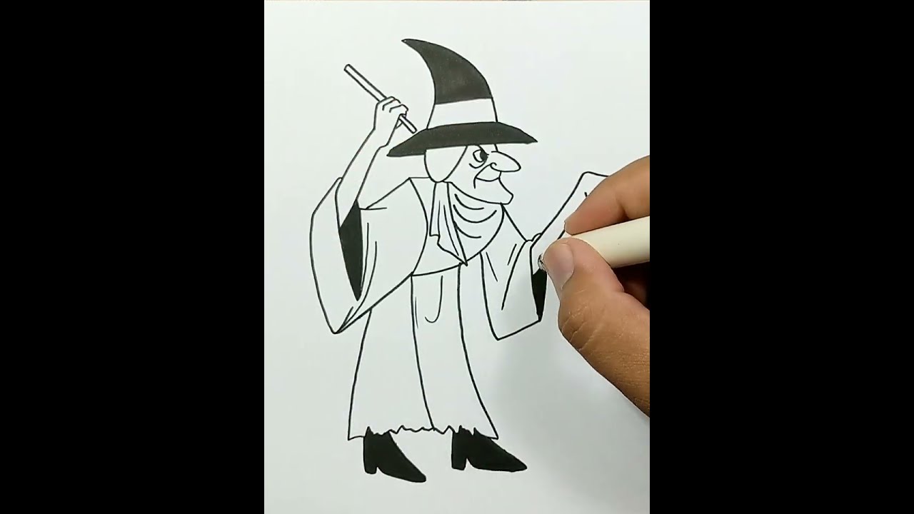 DRAWING OLD WITCH