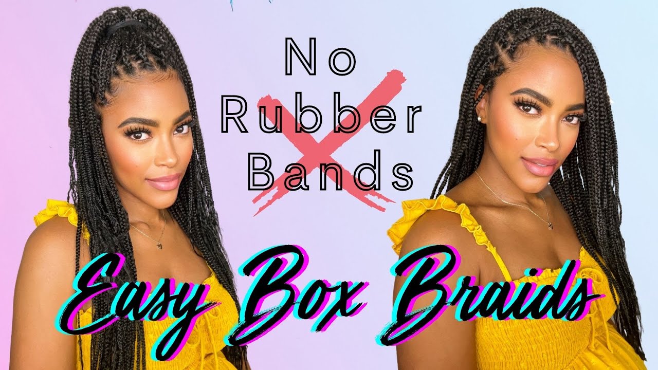How to Do Box Braids on Yourself w/ Outre X-Pression Twisted Up DIY Pre-Stretched Braid