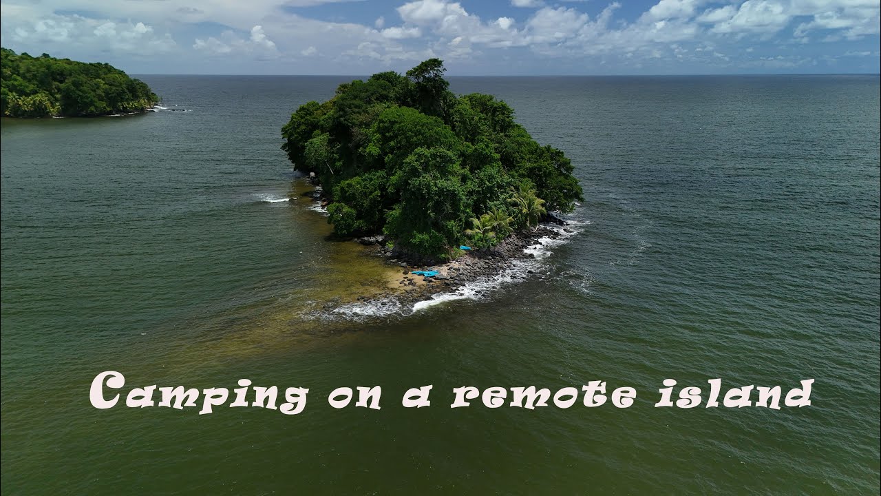 Camping on a remote island