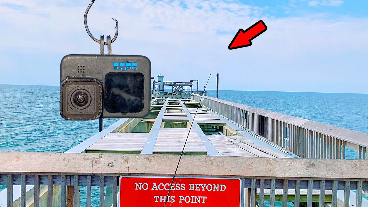 Dropped a GoPro Under an Abandoned Fishing Pier *Amazing*