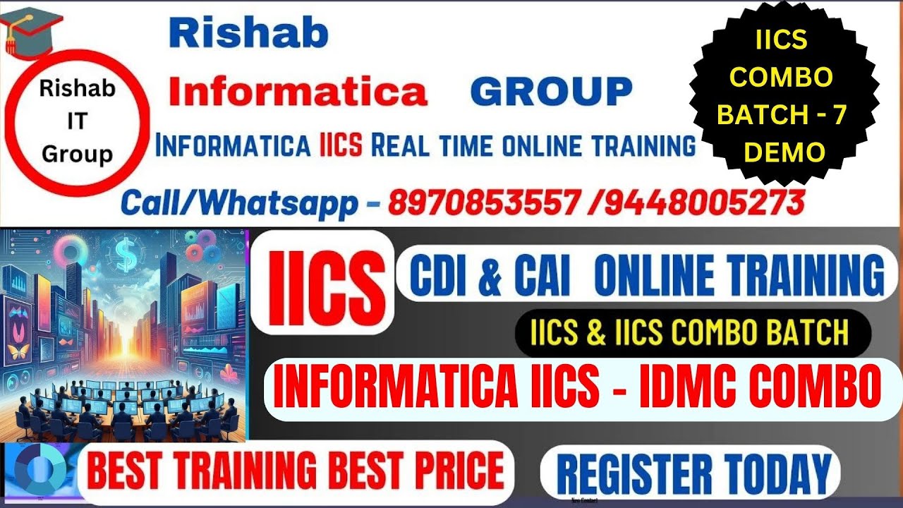 Informatica IICS Combo Training Demo | SQL, PowerCenter, Snowflake | 45 Days of Practical Learning"