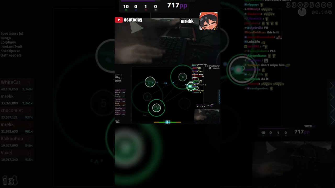 POWER TAP︱MREKK #osu #osugame #osugameplay #osuclips #osushorts  #shorts  #gaming  #mrekk  #twitch