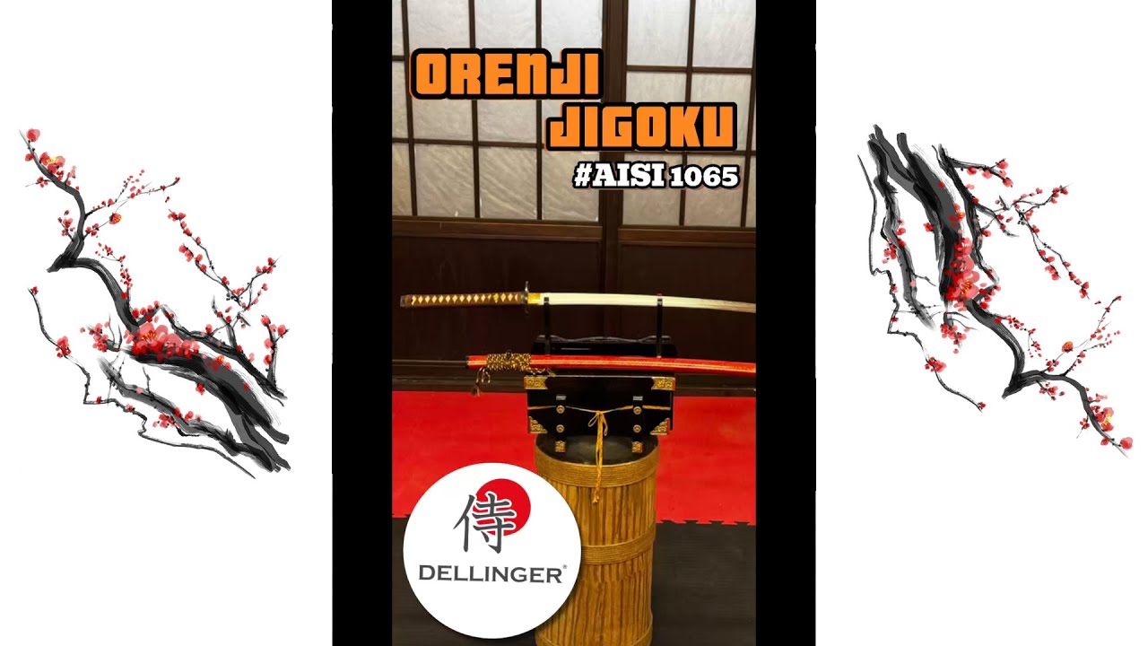 🔥 Katana ORENJI JIGOKU - AISI 1065 Hi-carbon steel | Nozeakatany.cz