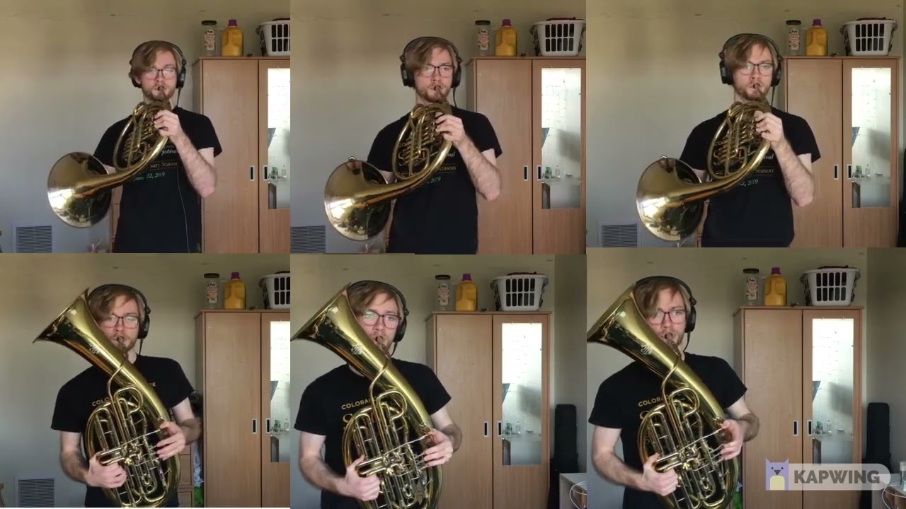 Schumann 3 trombone/horn chorale on Vienna Horns and Wagner Tuben