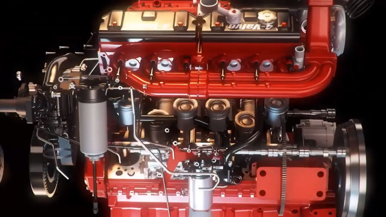 How Diesel  Engine Works? (3D Simulation)